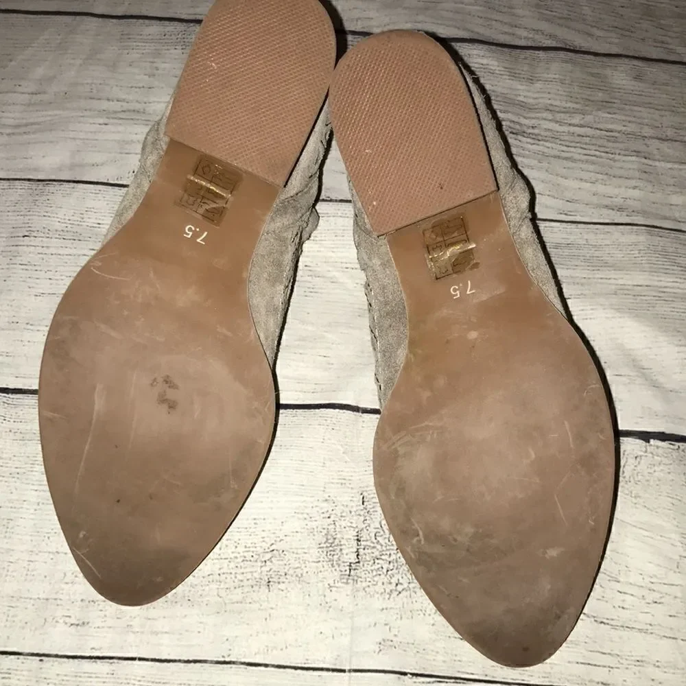 Jeffrey Campbell Taggart Suede Cutout Booties